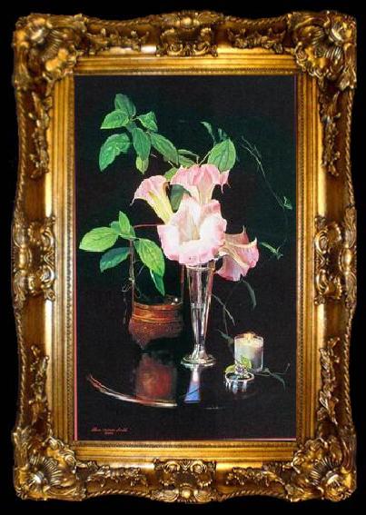framed  unknow artist Still life floral, all kinds of reality flowers oil painting 16, ta009-2